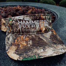 Load image into Gallery viewer, Richardson 848 camo visor with white embroidery logo
